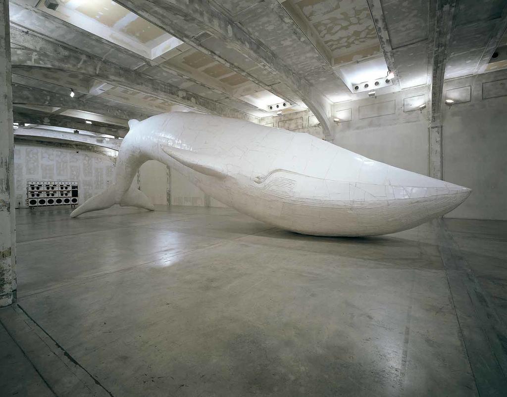 Balaenopteria Musculus, 2006, aluminium, fiverglass, foamcore, iron, wood, 596.9 X 596.9 X 1798.3 cm Balaenopteria Musculus, 2006, aluminium, fiverglass, foamcore, iron, wood, 596.9 X 596.9 X 1798.3 cm
