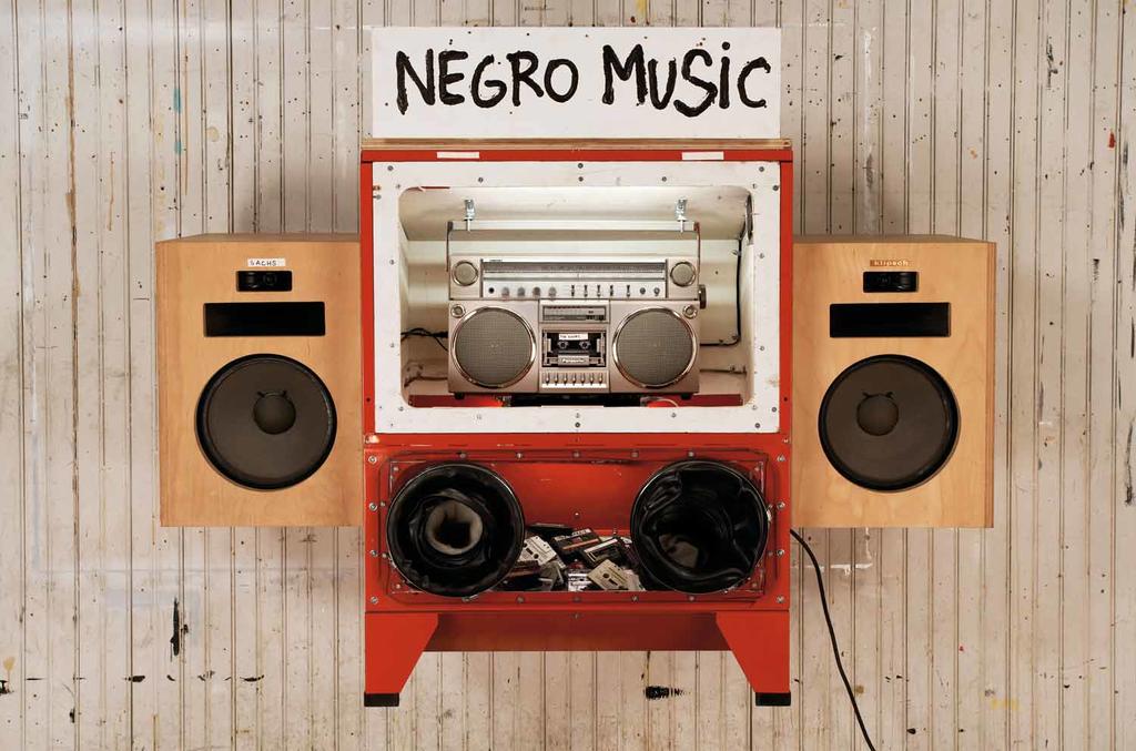 Negro Music, 2006, mixed meida, 156.2 X 52.7 X 104.8 cm Negro Music, 2006, mixed meida, 156.2 X 52.7 X 104.8 cm