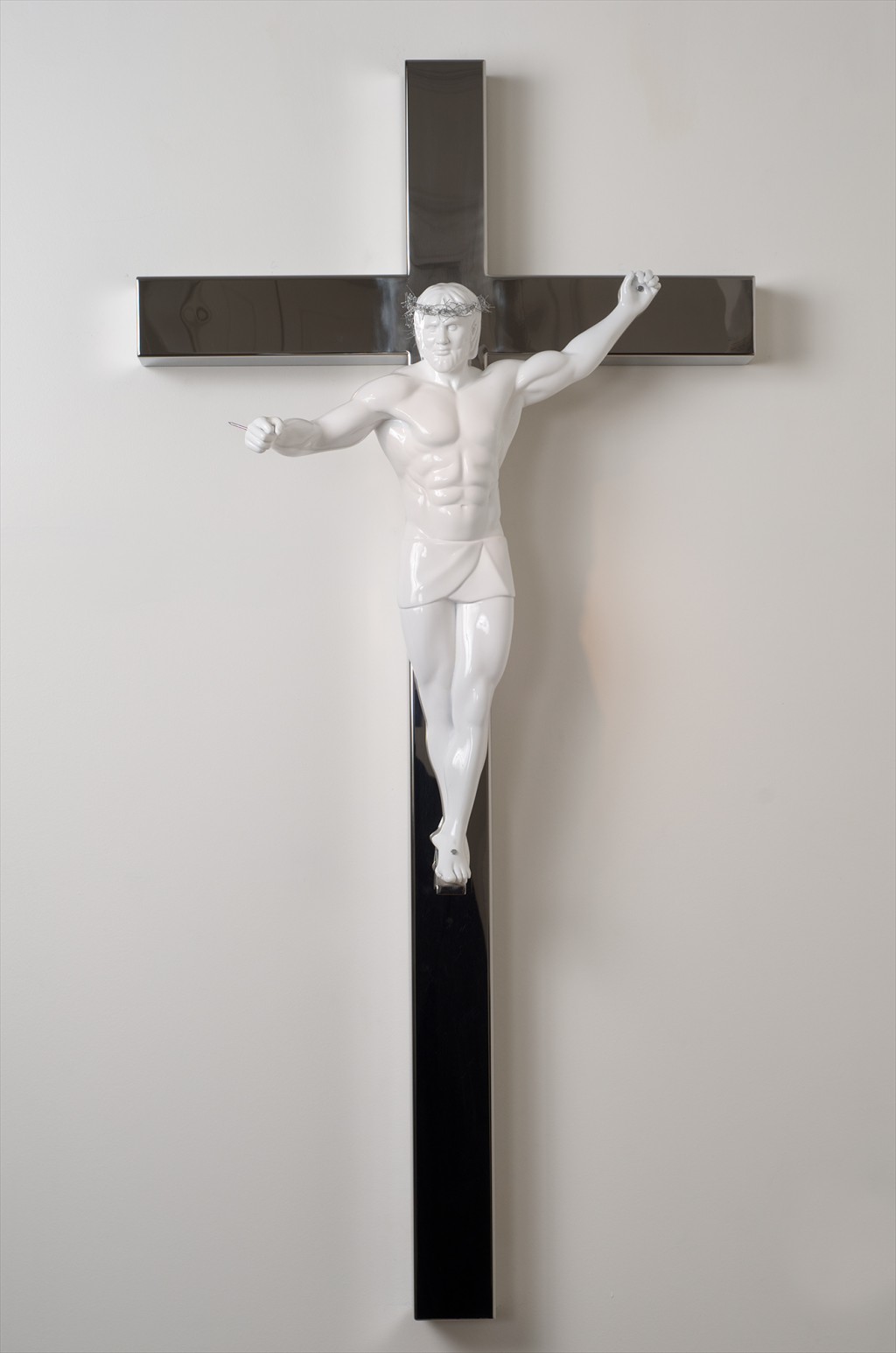 I'm not taking this shit anymore 2005 Painted resin and stainless steel 130x70cm Mauro Perucchetti